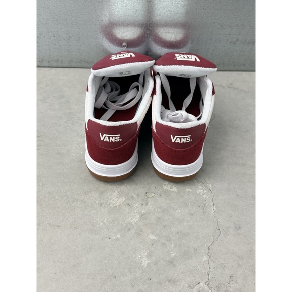 Vans Speed LS Bordeaux Red White Gum Sole Men\'s‎ Size 11 Chunky Y2K Skate Shoes main image 8